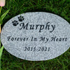 Large Oval Granite Memorial