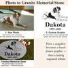 Photo Granite Pet Memorial Stone